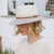 Emthunzini Hats - Bella Fedora - Stone/Ivory - Stylish Womens UPF 50+ Two-Tone Sun Hat