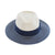Emthunzini Hats - Naledi Fedora - Ivory/Navy - Sophisticated Women's UPF 50+ Sun Hat