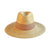 360FIVE Everyday - Kylie Straw Fedora - Natural/Mushroom - Womens UPF50+ Sun Hat