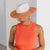 Emthunzini Hats - Bella Fedora - Ivory/Tan - Stylish Womens UPF 50+ Two-Tone Sun Hat