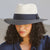 Emthunzini Hats - Naledi Fedora - Ivory/Navy - Sophisticated Women's UPF 50+ Sun Hat