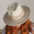 Emthunzini Hats - Naledi Fedora - Ivory/Stone - Sophisticated Women's UPF 50+ Sun Hat