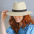 Emthunzini Hats - Braided Fedora - Natural - Stylish Unisex Wide Brimmed UPF 50+ Sun Hat