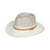 Emthunzini Hats - Bella Fedora - Stone/Ivory - Stylish Womens UPF 50+ Two-Tone Sun Hat