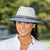 Bella Ivory/Blue Emthunzini Sun Hat