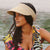 Tina M Raffia Visor Designer Resort Hat