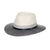 Emthunzini Hats - Bella Fedora - Ivory/Black - Stylish Womens UPF 50+ Two-Tone Sun Hat