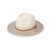 Emthunzini Hats - Bella Fedora - Ivory/Stone - Stylish Womens UPF 50+ Two-Tone Sun Hat