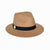 Emthunzini Hats - Reef Pana Mate Fedora - Camel - Unisex UPF 50+ Golf Sun Hat