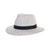Emthunzini Hats - Lionel Fedora - Black/White - Fashionable Unisex UPF 50+ Sun Hat