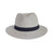 Light Grey Pana-Mate Fedora Emthunzini Hat