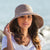 Emthunzini Hats - Raffia Breton - Mushroom - Chic Womens Handwoven UPF 50+ Sun Hat